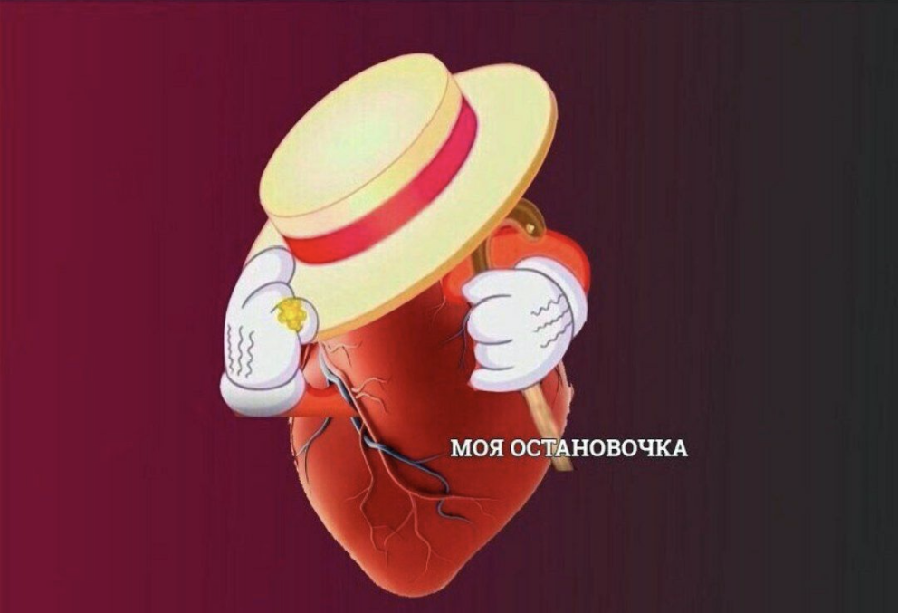 Мем сердечко моя остановочка