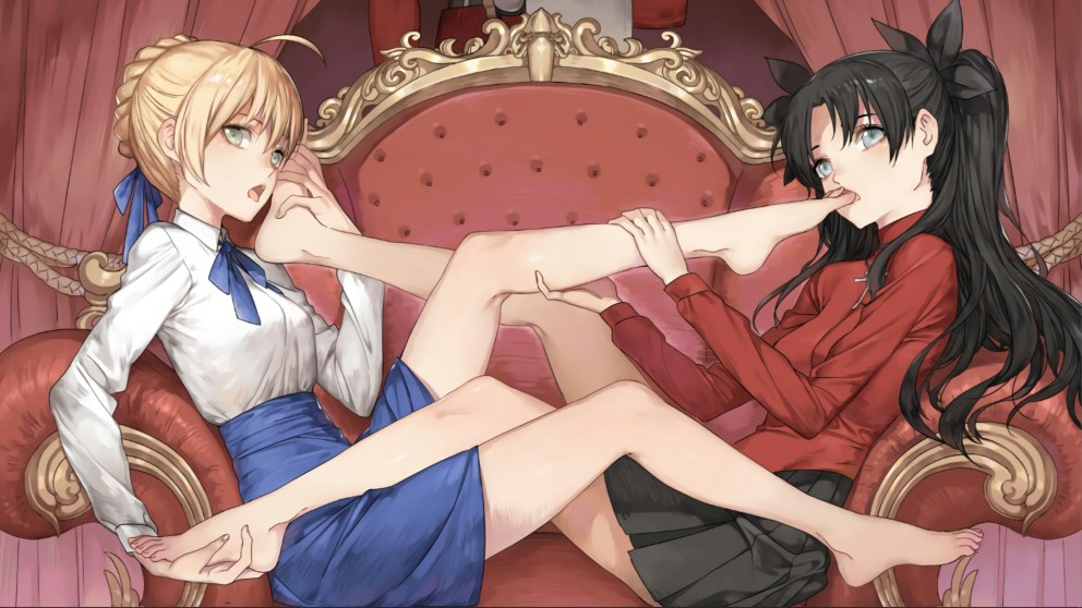 Fate Рин Тосака и Сейбер