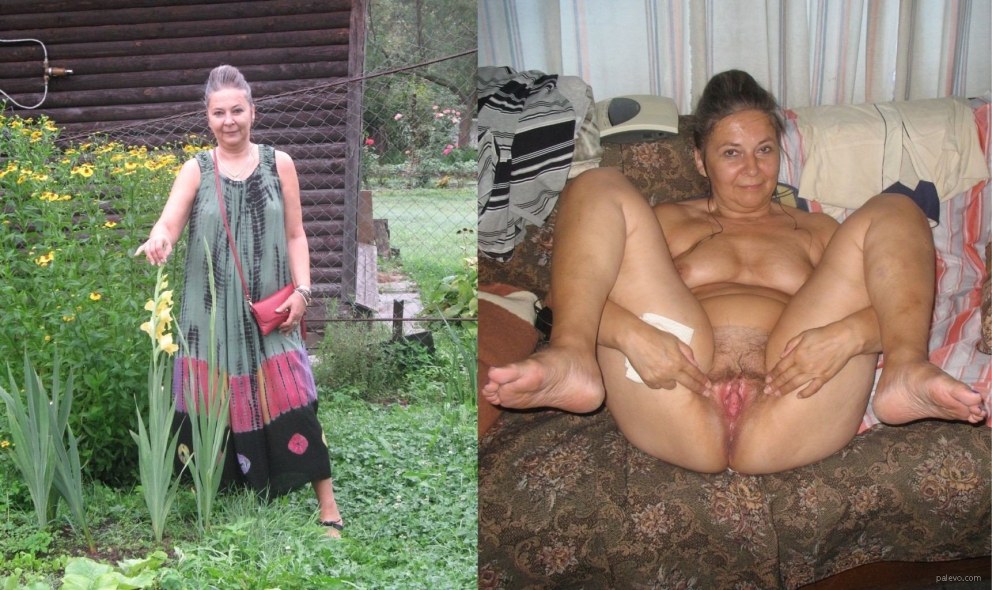 Голые старые бабки на даче