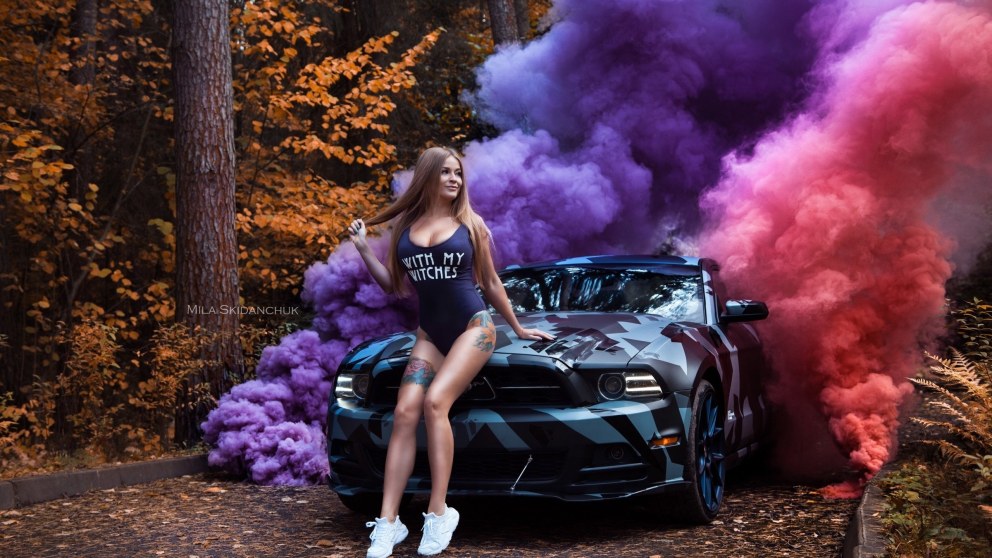 Софья Темникова машина Мустанг