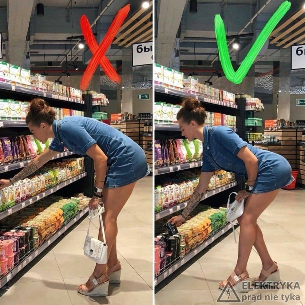 Девушка в магазине прикол