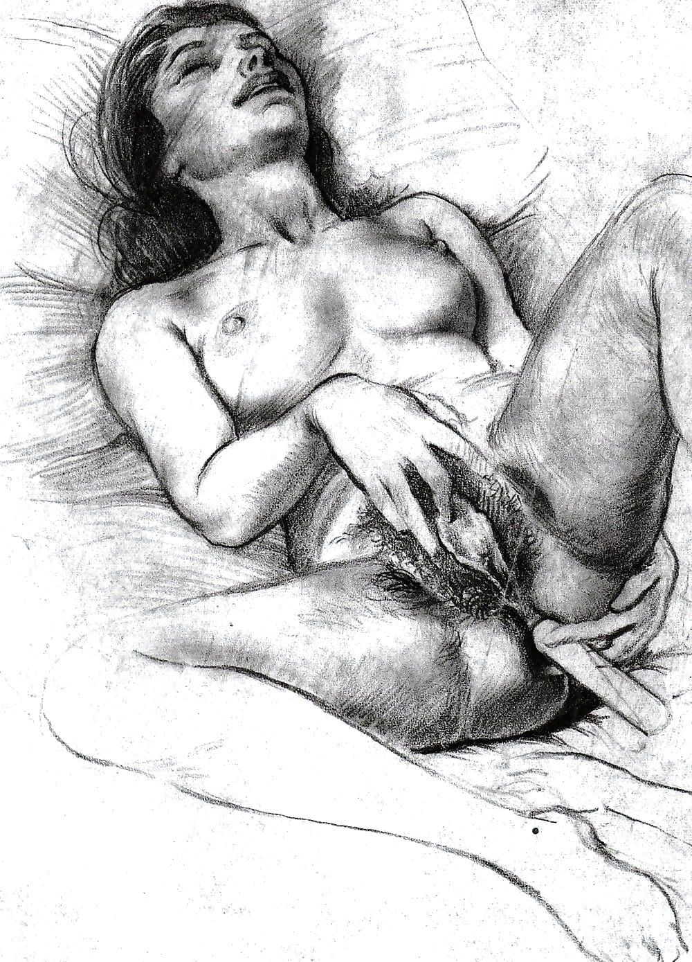 Порнорисунки карандашом