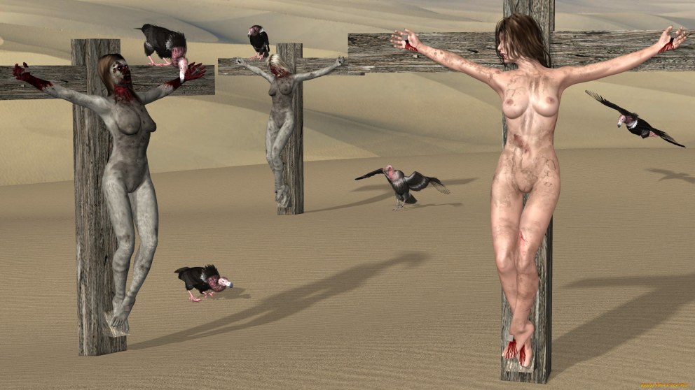 Казни женщин 3d Графика