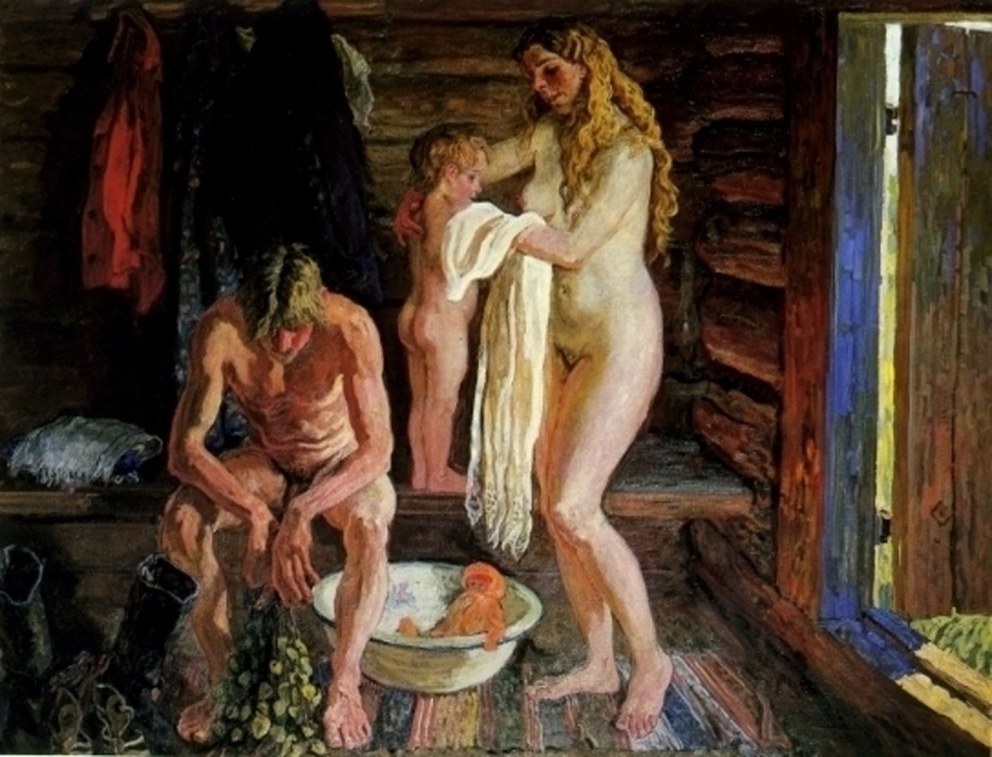 Общие бани на Руси