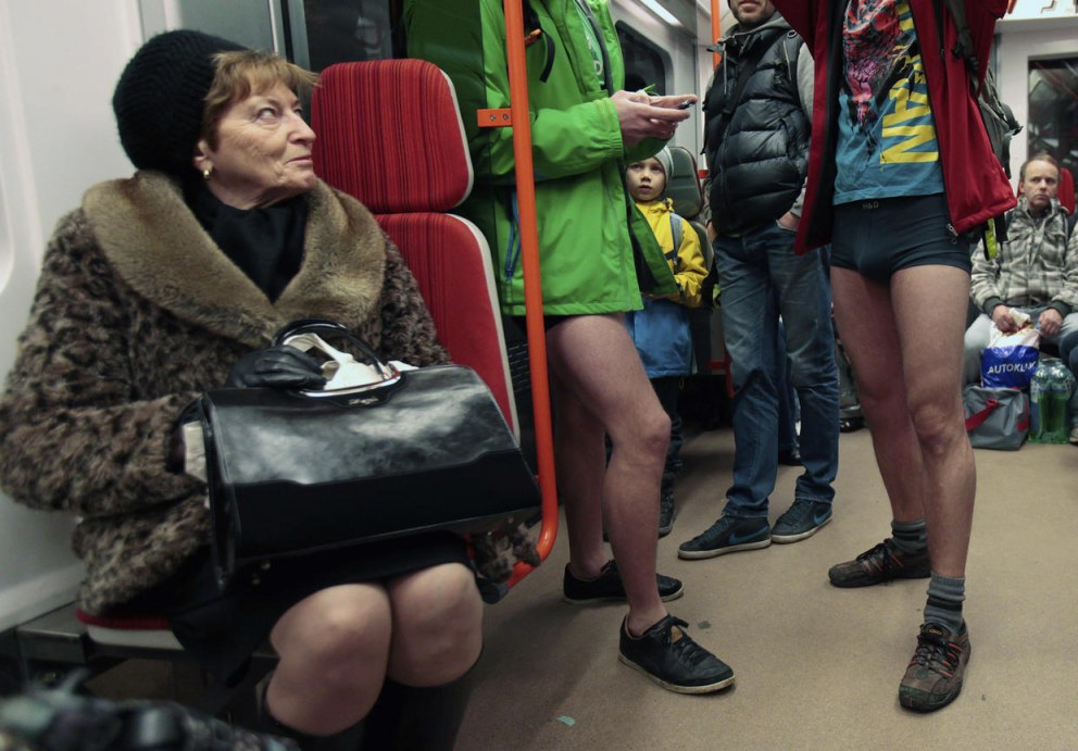 No Pants Subway Ride Москва