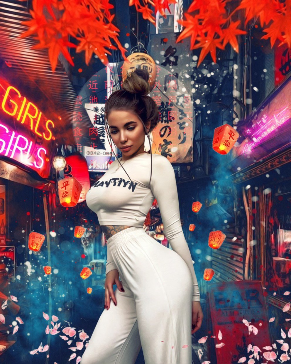 Алина Ланина в Нижнем белье Саша Таня