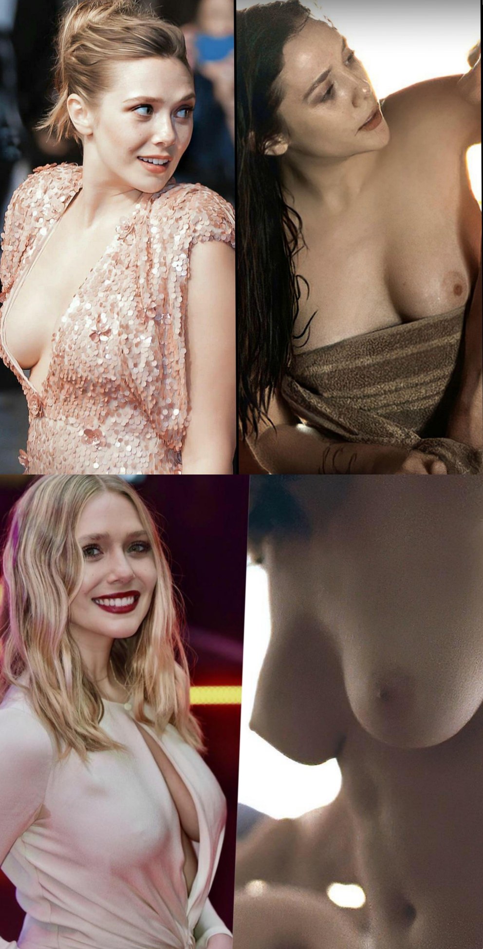 Элизабет Олсен грудь nude